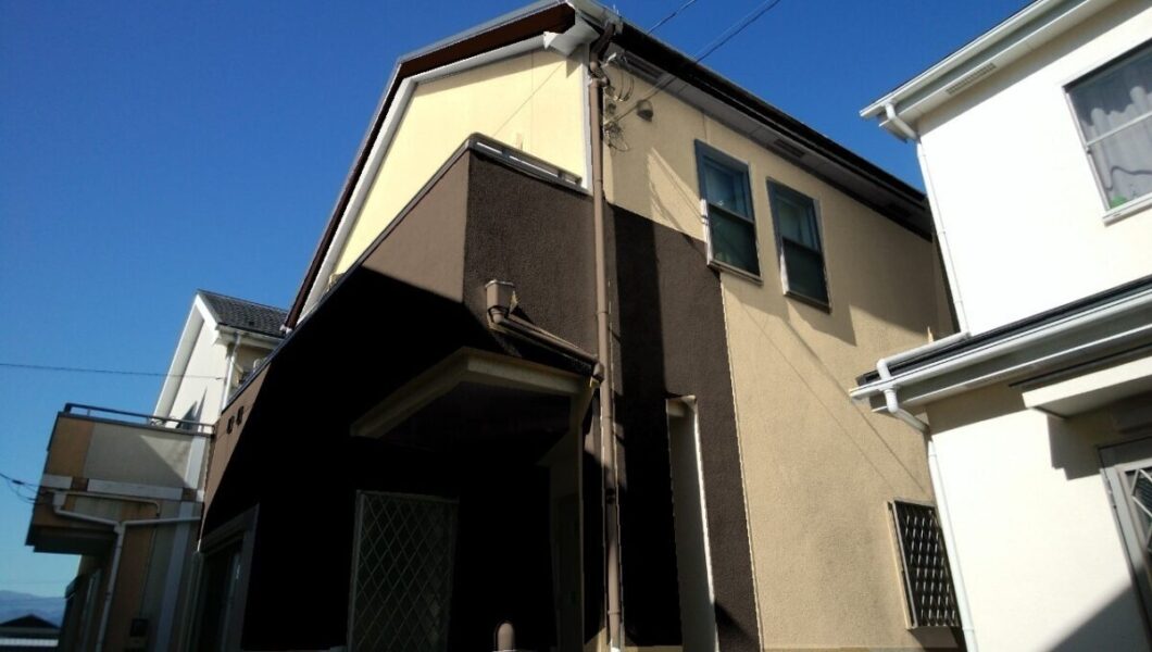神奈川県厚木市　屋根・外壁塗装工事　存在感の出るツートンカラー