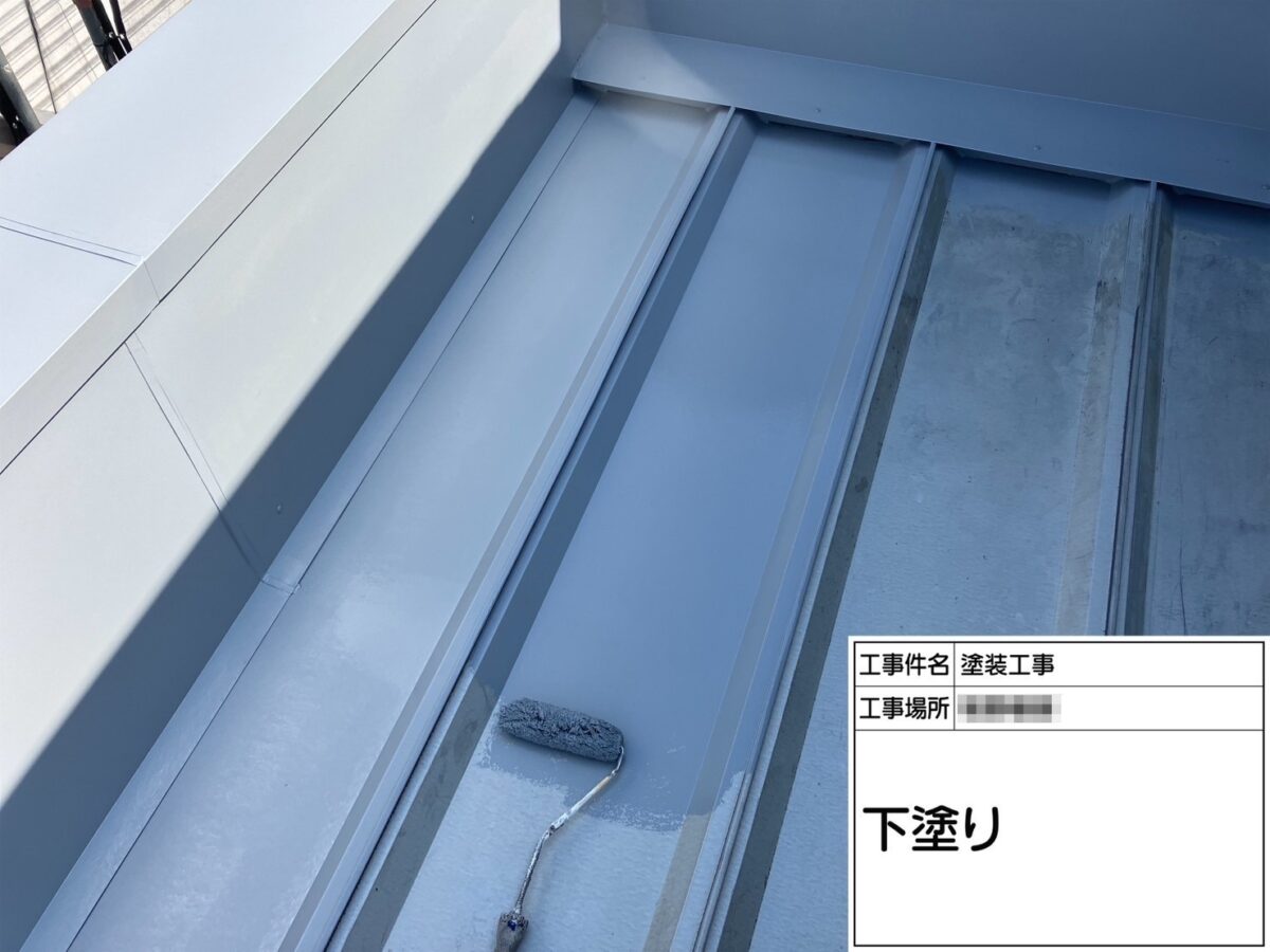 神奈川県厚木市　M様邸　金属屋根塗装工事　屋根は10年前後を目安に点検しましょう！