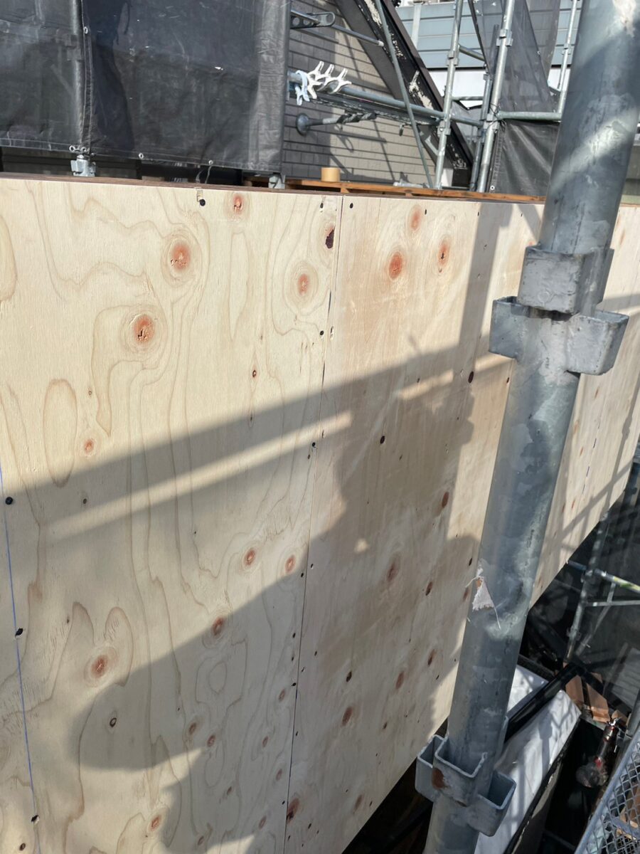 神奈川県厚木市【外壁塗装工事】既存サイディング解体と新規壁下地の解体〜新規壁下地張り