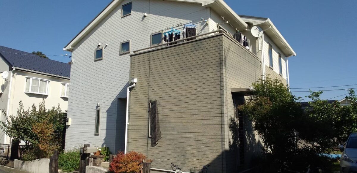 神奈川県厚木市　外壁塗装工事　施工前　塗装サイクルの目安はいつ？