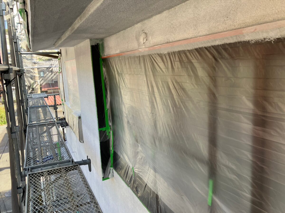 神奈川県足柄下郡湯河原町　旅館　屋根塗装・外壁塗装工事　工事の質を決める養生とはどんな作業？
