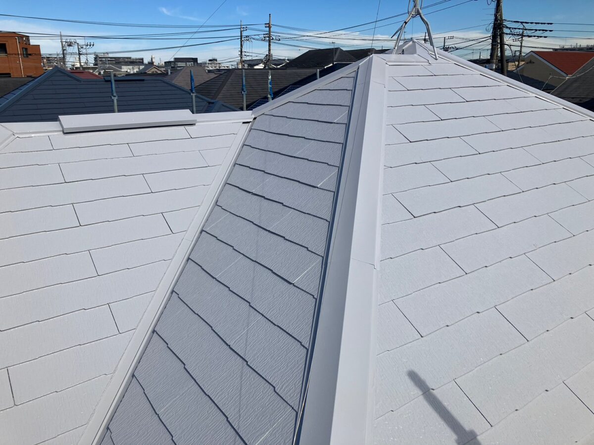 神奈川県厚木市　屋根塗装・外壁塗装工事　屋根の遮熱塗装を行いました！