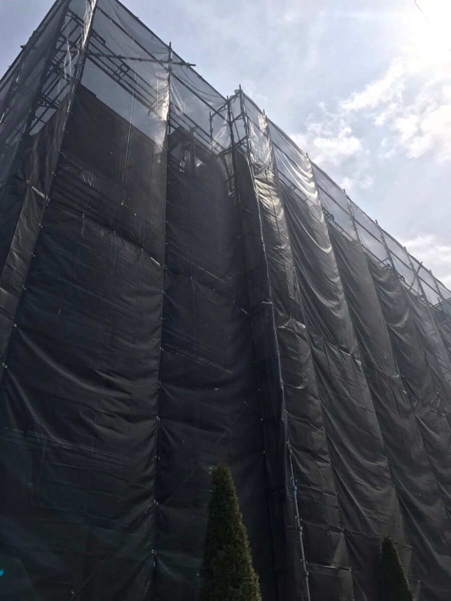 神奈川県厚木市　外壁塗装工事　足場組み立て設置と足場代を節約するポイント