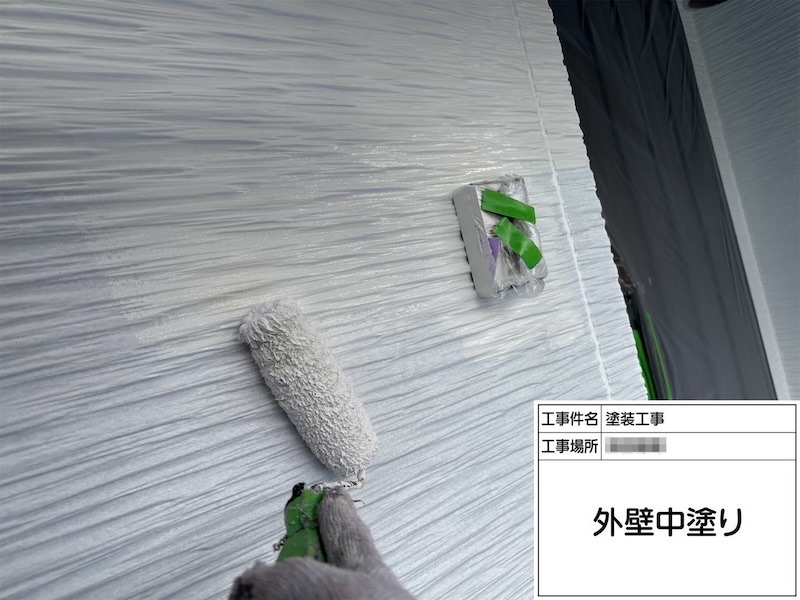 一階側の外壁はホワイトで塗装しました！｜神奈川県厚木市