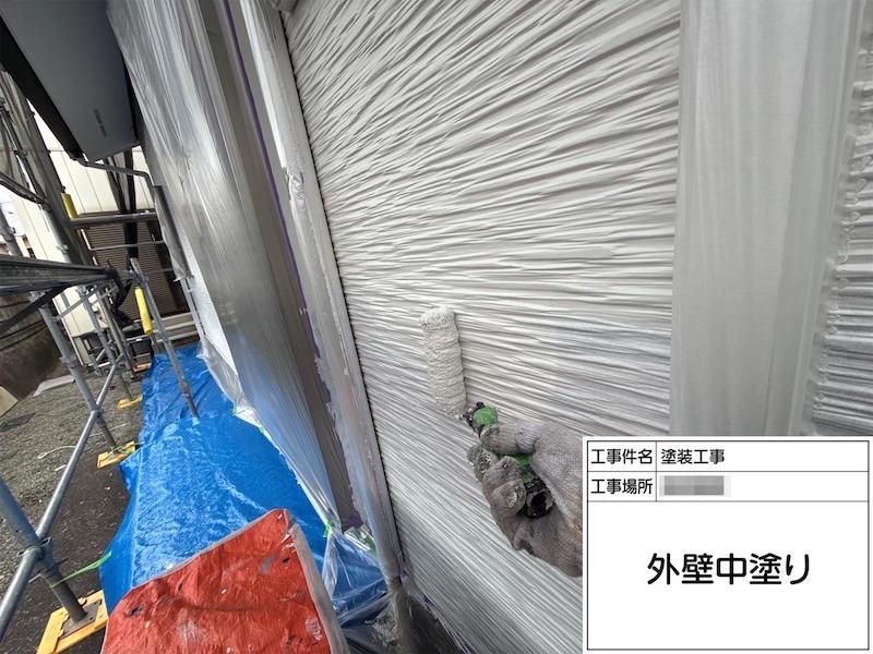 一階側の外壁はホワイトで塗装しました！｜神奈川県厚木市