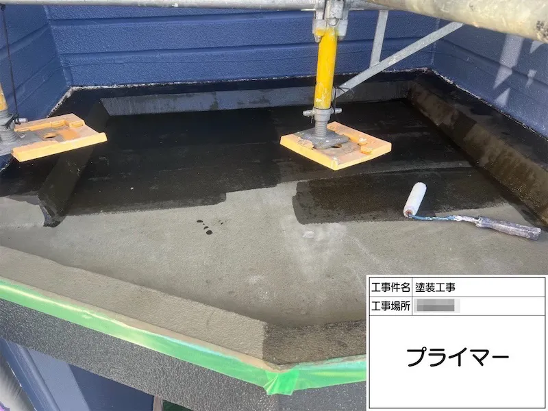 パラペットの防水工事 ウレタン防水で施工しました!|神奈川県伊勢原市