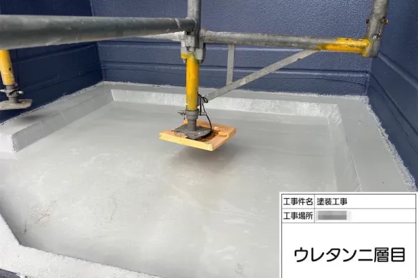 パラペットの防水工事 ウレタン防水で施工しました！｜神奈川県伊勢原市