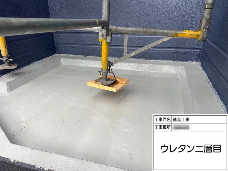 パラペットの防水工事 ウレタン防水で施工しました!|神奈川県伊勢原市